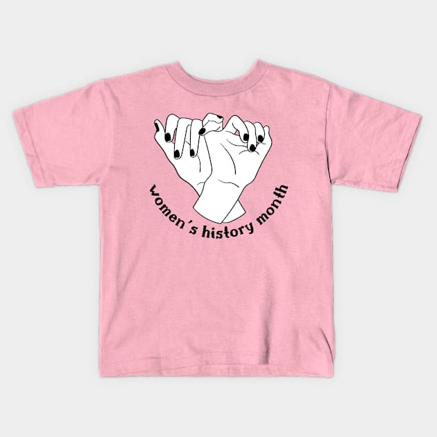 Women's History Month Kids T-Shirt by Teeium